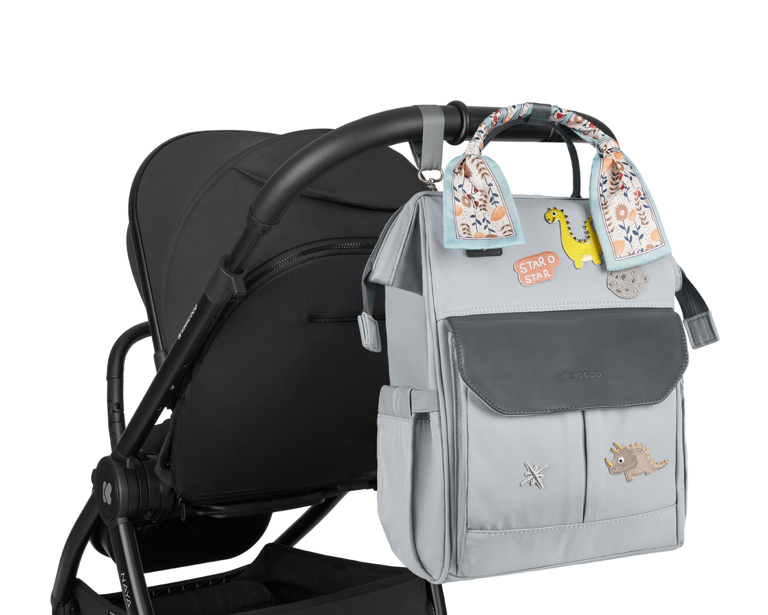 Bolso de mamá MYLA Gris - Imagen 9