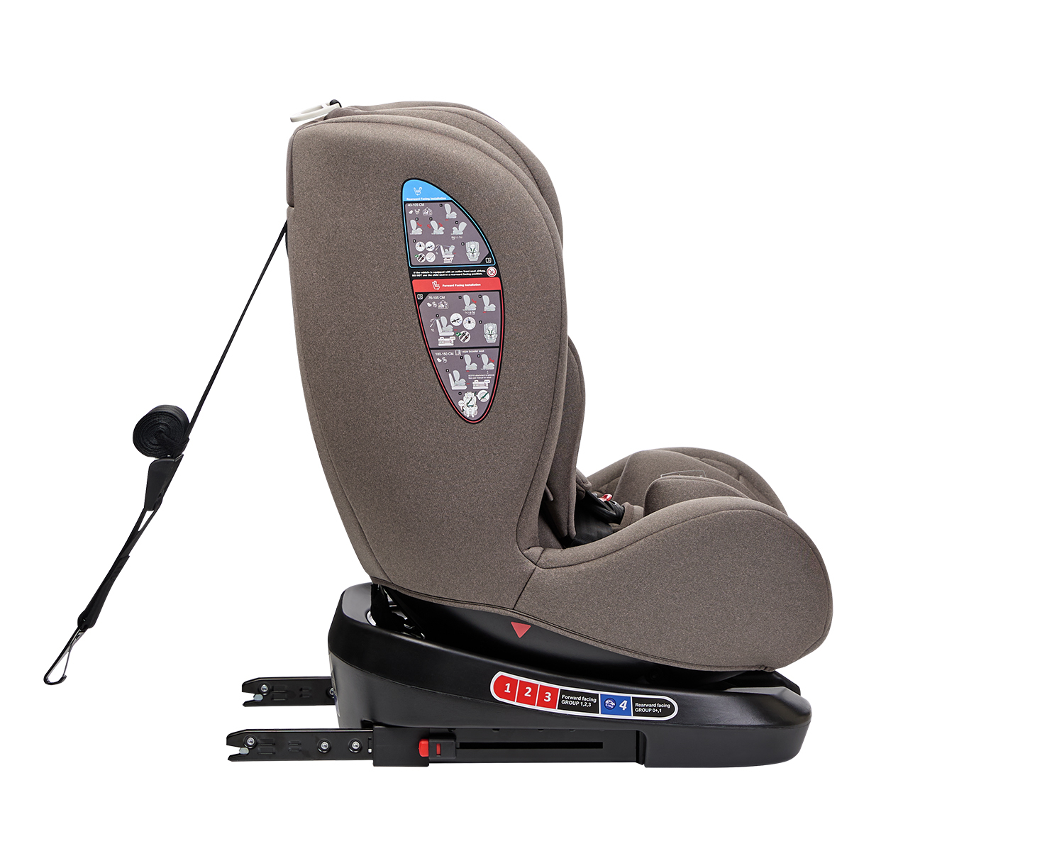 Silla de coche 40/150cm I-TRIP I-SIZE BEIGE - Imagen 6