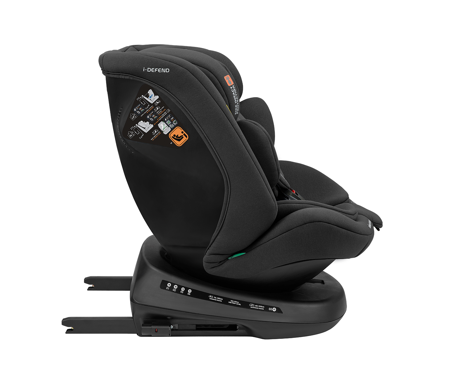 Silla de auto 40-150 CM I-DEFEND I-SIZE Negro - Imagen 9