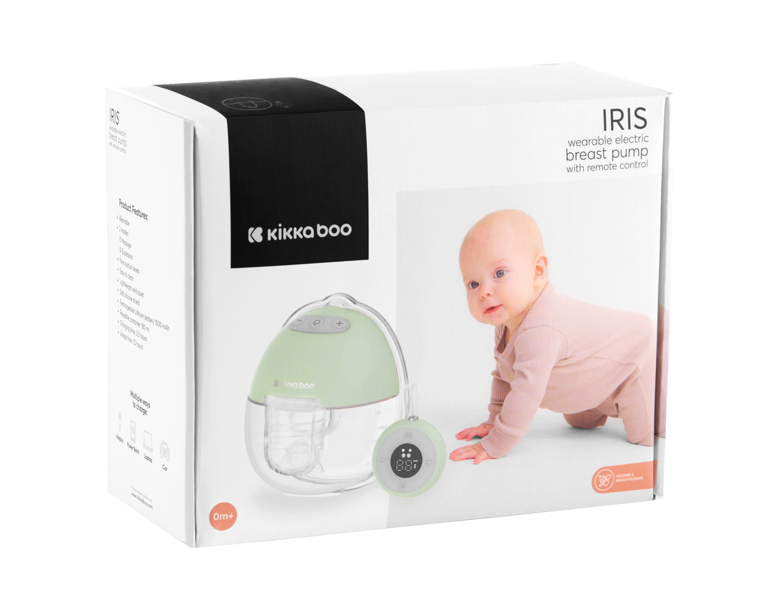 Sacaleches eléctrico portátil con control remoto IRIS