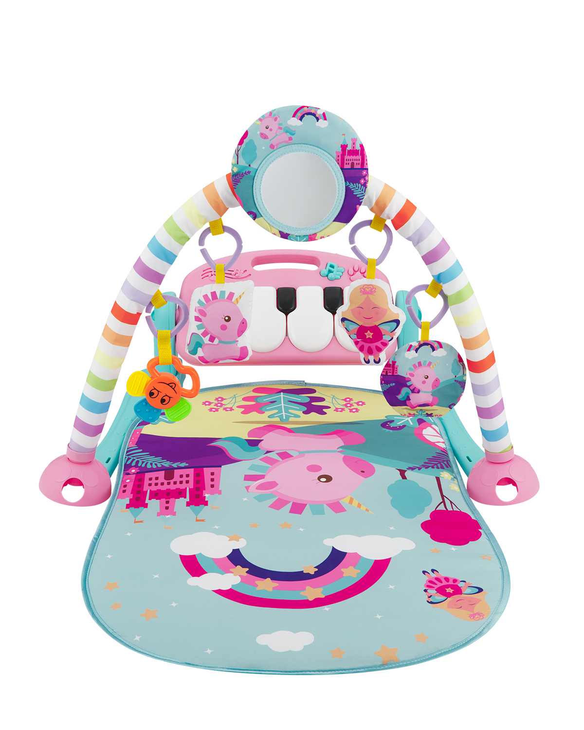 Alfombra de juegos con piano PINK RAIMBOW - Imagen 3
