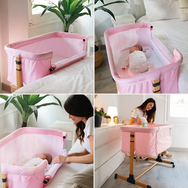 Minicuna colecho STUCK TO ME Rosa - Imagen 3