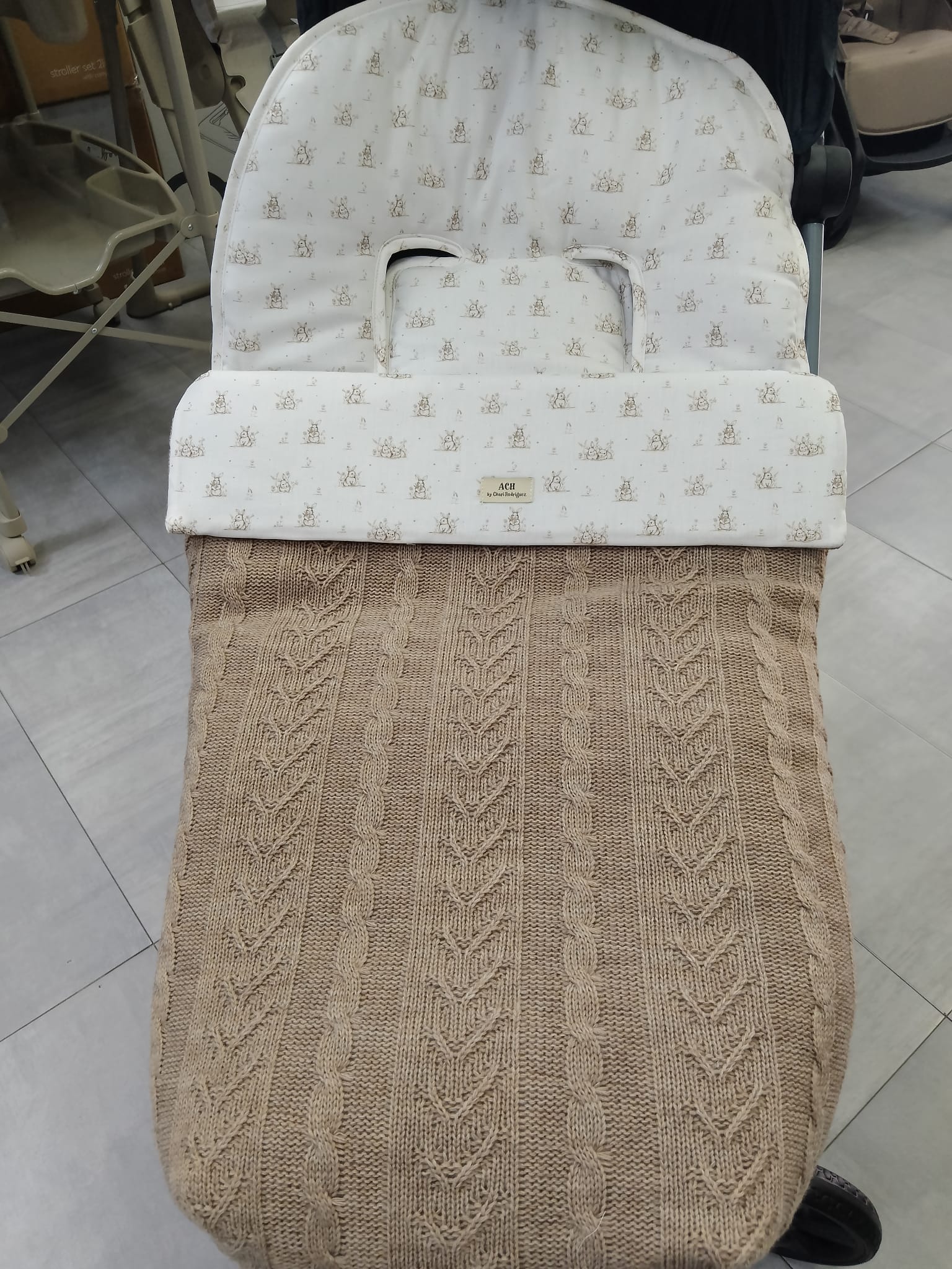 Saco para silla BUNNY 549 Caramel de Artesanías Chari